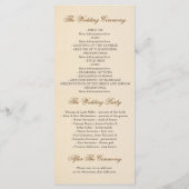  Love Tree huwelijksprogramma's Programma (Achterkant)