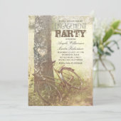 love tree rustic country engagement invitation (Debout devant)