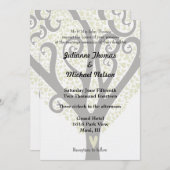 Love Tree Wedding Kaart (Voorkant / Achterkant)