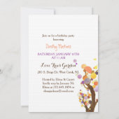 Love Trees 80th Birthday Party Kaart (Achterkant)