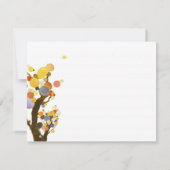 Love Trees Carte de remerciements Mariage unique (Dos)