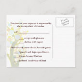 Love Trees (en bleu) : Cartes postales RSVP de mar (Dos)