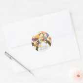 Love Trees Indie Wedding Save the Date Ronde Sticker (Envelop)