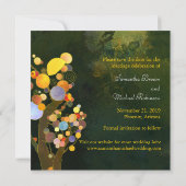Love Trees Monogram Wedding Save The Date (Achterkant)