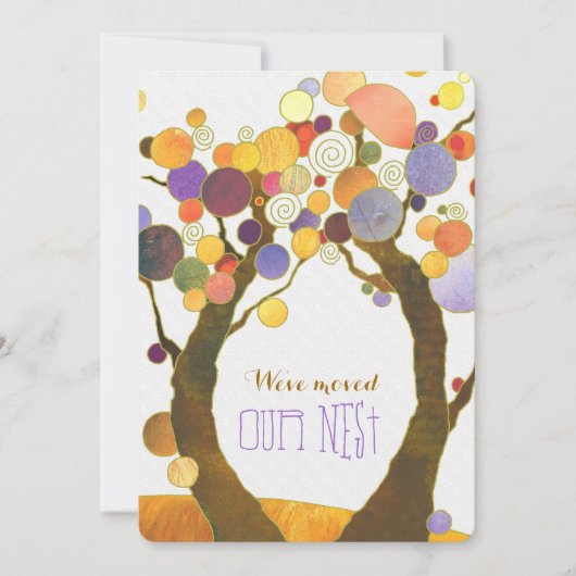Love Trees New Home Housewarming Party Invitations Kaart (Voorkant)