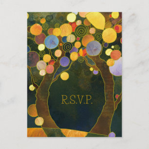 Love Trees Rustic Mariage Menu Choix RSVP
