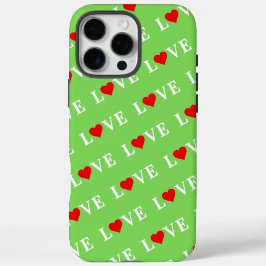 LOVE Trending Lime Green Modern Elegant Case-Mate iPhone Case (Achterkant)