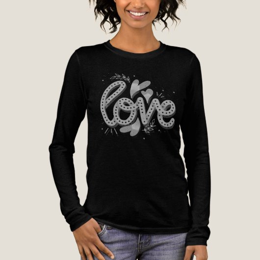 Love  Tri-Blend shirt (Voorkant)