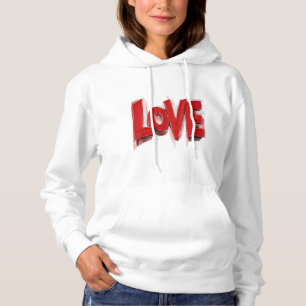 LOVE-trui, cadeau voor stel, cadeaus, valentijnsca Hoodie