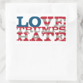 Love Trump Hate Sticker (Sac)