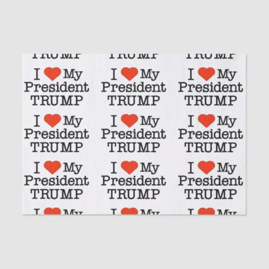 Love Trump Tissuepapier (Voorkant)