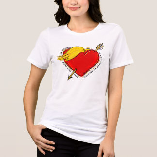 Love Trump Valentijnsdag 45 47 Mr President Rood Tri-Blend Shirt