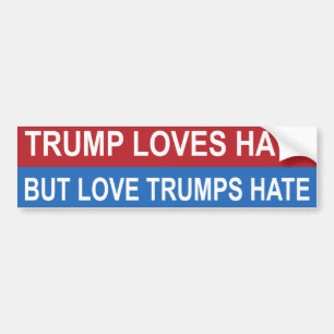 Love Trumps Hate Bumpersticker