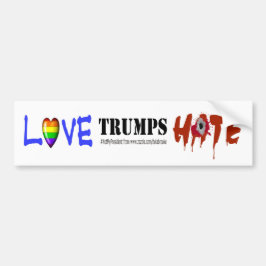 Love Trumps Hate Bumpersticker
