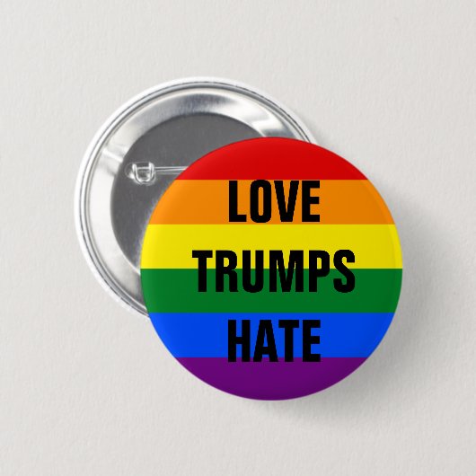 Love Trumps Hate - Button (Voorkant /achterkant)
