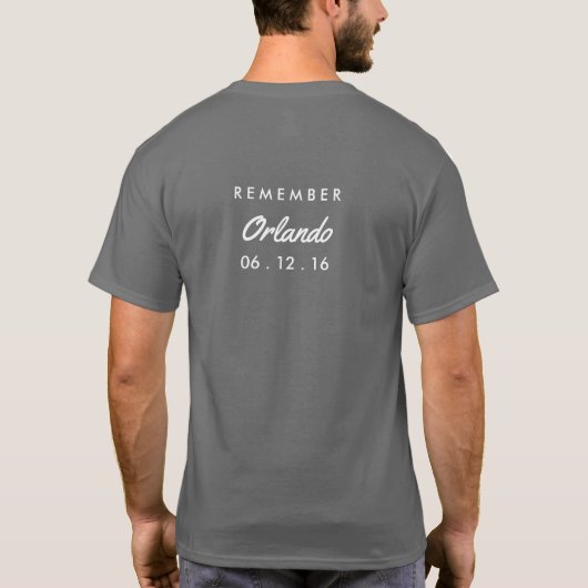 Love Trumps Hate Remembrance Tshirt II (Achterkant)