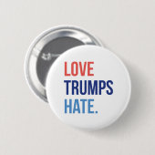 Love Trumps Hate Ronde Button 5,7 Cm (Voorkant /achterkant)
