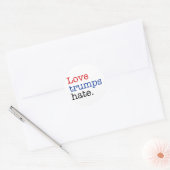 Love Trumps Hate Ronde Sticker (Envelop)