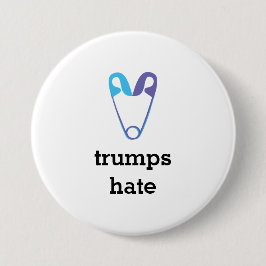 Love Trumps Hate Safety Pin Button