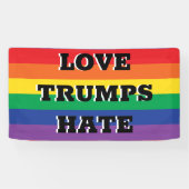 Love Trumps Hate Spandoek (Horizontaal)