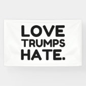 Love Trumps Hate Spandoek (Horizontaal)