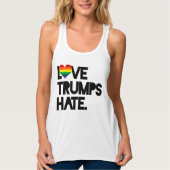 Love Trumps Hate Tanktop (Voorkant)