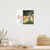 Love Tulip Photo Psaume 136:1 Poster (Cuisine)