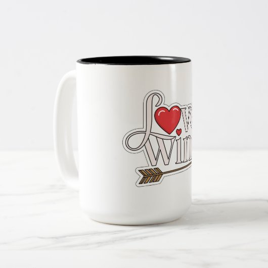 Love Twins - Mug à deux tons (15 oz) (Devant gauche)