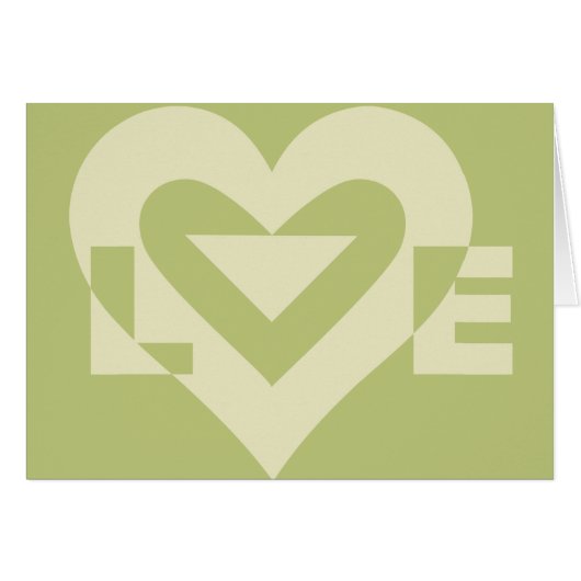 Love Two-Tone Sage Green (Voorkant Horizontaal)