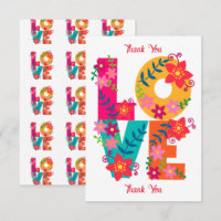 LOVE typografie clipart, floral design