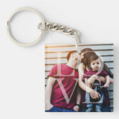 "Love" Typografie Overlay Foto Sleutelhanger (voorkant)