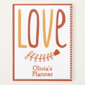 Love Typographie Boho Design Couleurs Nom Moderne (Dos)