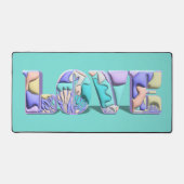 LOVE Typographie Colorful Moderne 3D Art Abstrait (Recto)