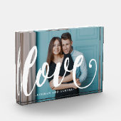 Love Typographie Photo et nom Bloc photo (Gauche)
