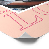 Love Typographie Poster de la Saint Valentin - Pea (Coin)