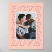 Love Typographie Poster de la Saint Valentin - Pea (Devant)