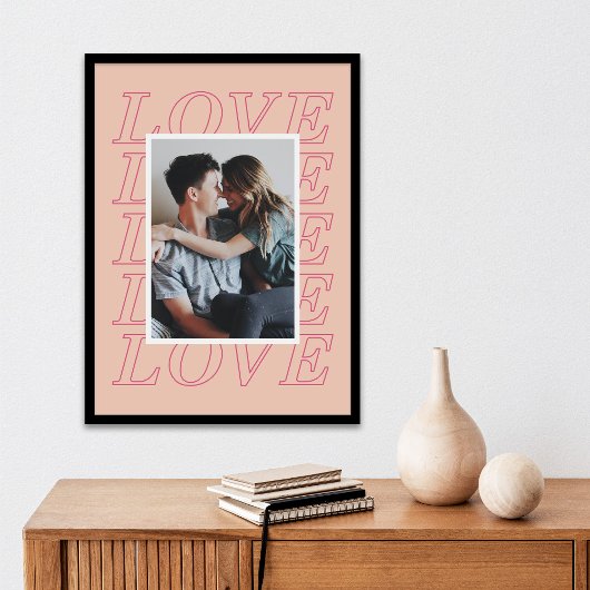 Love Typographie Poster de la Saint Valentin - Pea
