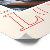 Love Typographie Poster de la Saint Valentin - Rou (Coin)