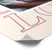 Love Typographie Poster de la Saint Valentin - Vio (Coin)