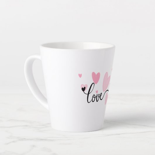 LOVE Typography Mug (Angle gauche)