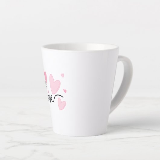 LOVE Typography Mug (Angle droit)