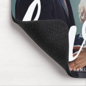 Love Typography Photo and Name Mousepad Muismat (Hoek)