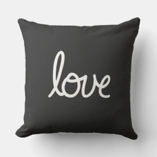 Love Typography Pillow Kussen