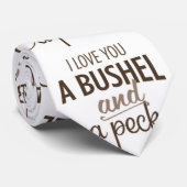 ***LOVE U A BUSHEL ET A PECK*** CRAVATE ANNIVERSAI (Roulé)