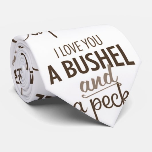 ***LOVE U A BUSHEL ET A PECK*** CRAVATE ANNIVERSAI (Roulé)