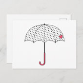 Love Umbrella Briefkaart (Voorkant / Achterkant)