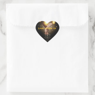 Love unites us hart sticker