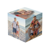 "LOVE US" Familiefoto PERSONALISEREN Kubus (Voorkant hoekig)
