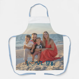 "LOVE US" Familiefoto PERSONALISEREN Schort