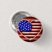 Love USA 3 Cm Round Badge (Devant & derrière)